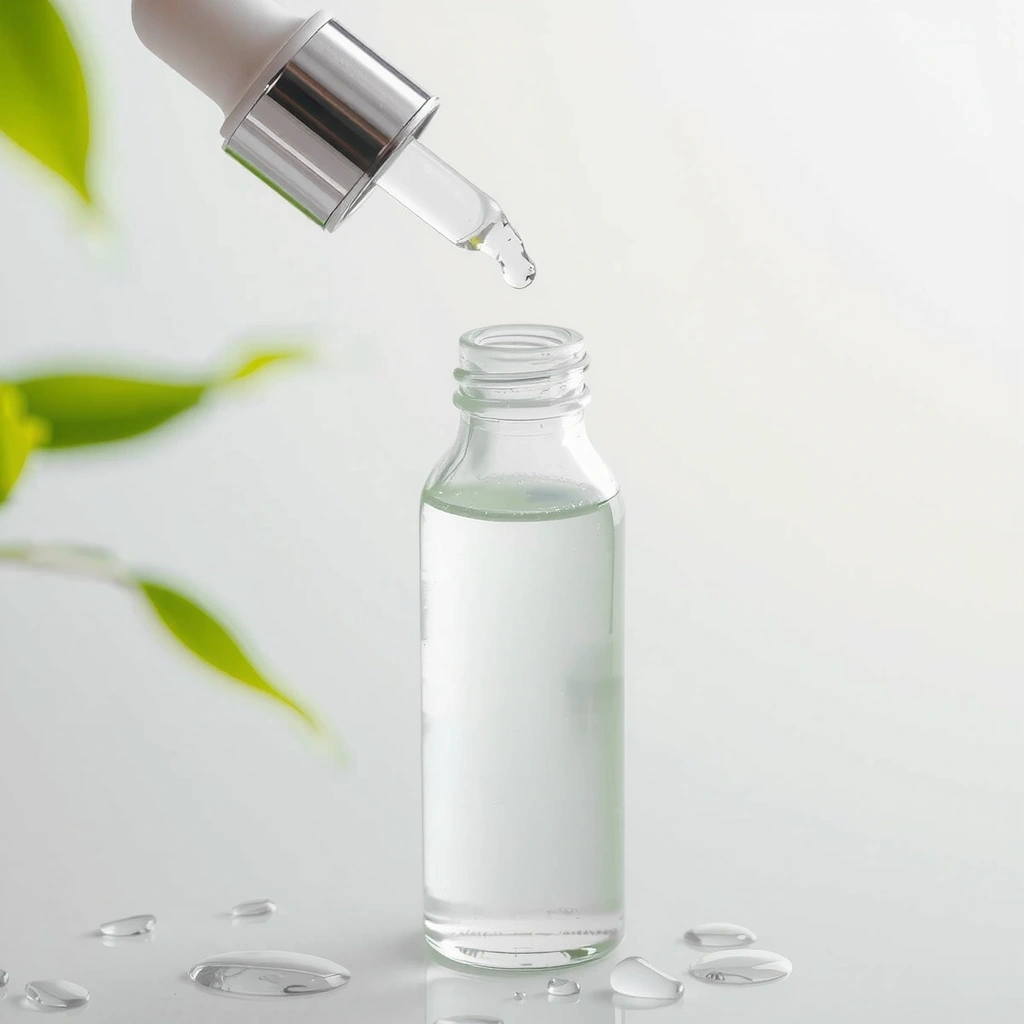 A serum bottle for women's hydrating face serum.